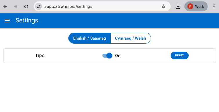 Change language
